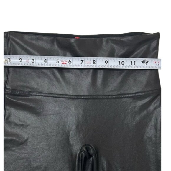 SPANX Faux Leather Shaping Leggings L High Waist Slimming Control BEST SELLER! - Picture 12 of 14